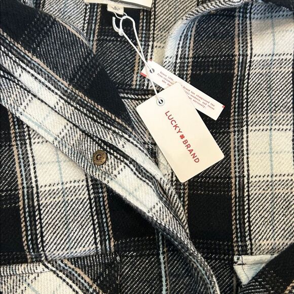 NWT Lucky Brand Cropped Plaid Jacket, Women’s Large - Picture 6 of 7